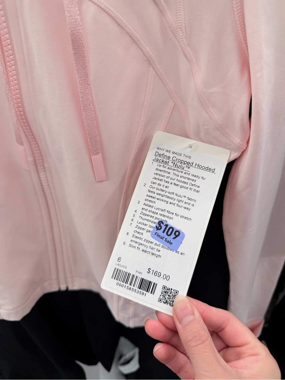 Lululemon Define Cropped Hooded Jacket
Nulu size 6 color Pink Pearl - Picture 4 of 5
